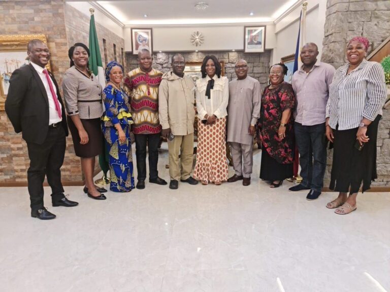 Ambassador Akinleye hosted the passport delegation and Embassy officers to a meal at her residence before the exercise b…