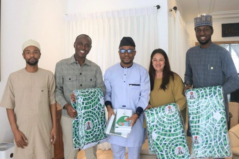 The Chargé d’Affaires handed over gift items from the First Lady, Senator Oluremi Tinubu, and an appreciation letter fro…