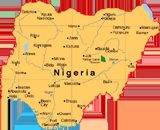 Nigeria outline map